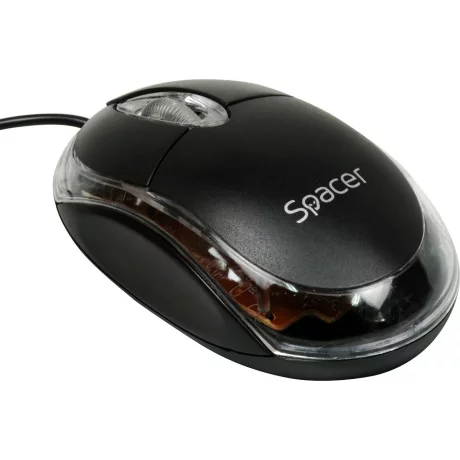 MOUSE  SPACER, cu fir, optic, USB, 800 dpi, 3/1, negru, SPMO-080