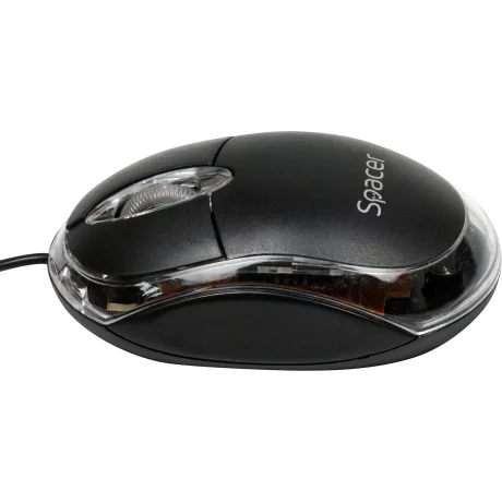 MOUSE  SPACER, cu fir, optic, USB, 800 dpi, 3/1, negru, SPMO-080