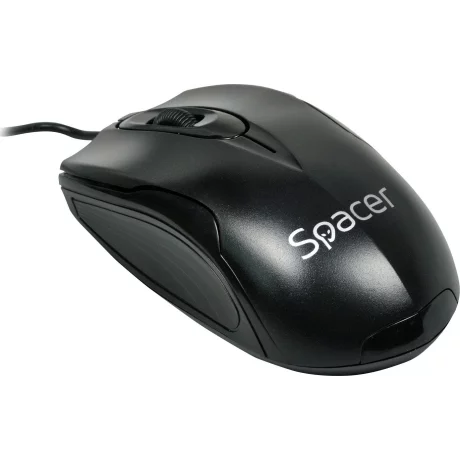 MOUSE  SPACER,  cu fir, optic, USB, 800 dpi, 3/1, negru, SPMO-M11