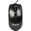 MOUSE  SPACER,  cu fir, optic, USB, 800 dpi, 3/1, negru, SPMO-M11