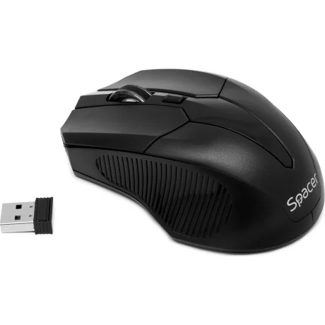 MOUSE  SPACER Wireless, 1600 dpi, 3/1, negru, SPMO-W02