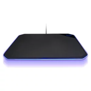 Mouse PAD COOLER MASTER, &quot;MP860&quot;, gaming, textil si aluminiu, 360 x 260 x 6 - 10 mm (fata - spate), negru , iluminat RGB, &quot;MPA-MP860-OSA-N1&quot;
