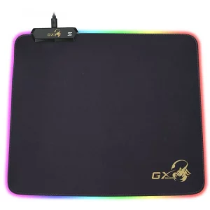 Mouse PAD GENIUS, &quot;GX-Pad 300S RGB&quot;, gaming , cu led, cauciuc si material textil, 320 x 270 x 3 mm, negru , iluminat RGB, &quot;31250005400&quot;