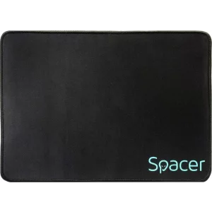 MousePAD SPACER gaming, cauciuc si material textil, 350 x 250 x 3 mm, negru &quot;SP-PAD-GAME-M&quot;