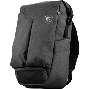 RUCSAC MSI, pt. notebook de max. 15.6 inch, 1 compartiment, buzunar frontal | buzunar lateral x 2, textil, gri, &quot;G34-N1XXX12-SI9&quot;