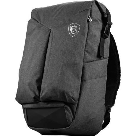 RUCSAC MSI, pt. notebook de max. 15.6 inch, 1 compartiment, buzunar frontal | buzunar lateral x 2, textil, gri, &quot;G34-N1XXX12-SI9&quot;