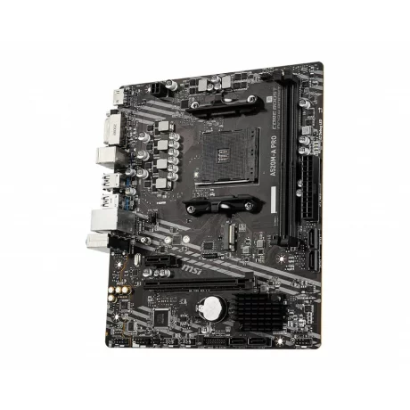 MSI Main Board Desktop A520M (AM4, 2xDDR4, 1xPCI-Ex16, 1xPCI-Ex1, M.2, 4xSATA3, 6xUSB3.2 Gen1, 6xUSB2.0, HD Audio, DVI-D, HDMI, GLAN) mATX Retail