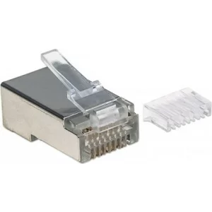 MUFA RJ-45 INTELLINET pt. cablu FTP, Cat6, RJ-45 (T), ecranat, plastic cu metal, 90 buc, &quot;790543&quot;