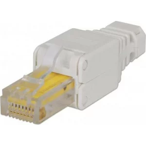 MUFA RJ-45 INTELLINET pt. cablu UTP, Cat6, RJ-45 (T) fara sertizare, plastic, 1 buc, &quot;790482&quot;