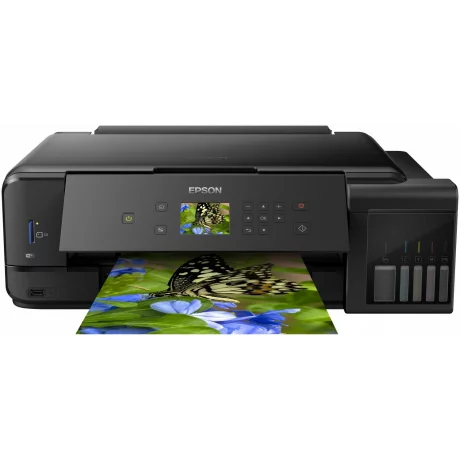 Multifunctional CISS Color Epson L7180, A4, Functii: Impr.|Scan.|Cop., Viteza de Printare Monocrom: 13 ppm, Viteza de printare color: 10 ppm, Conectivitate:USB|Retea|WiFi, Duplex:Da, ADF:Nu(incl.TV 21RON) &quot;C11CG16402&quot;