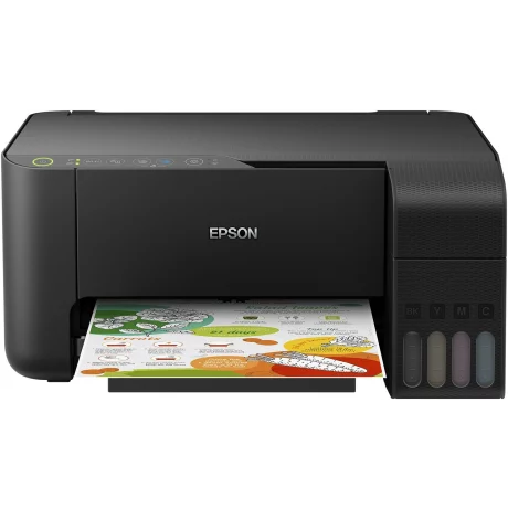 Multifunctional Inkjet Color Epson L3150, A4, Functii: Impr.|Scan.|Cop., Viteza de Printare Monocrom: 10 ppm, Viteza de printare color: 10 ppm, Conectivitate:USB|WiFi, Duplex:nu, ADF:Nu(incl.TV 21RON) &quot;C11CG86405&quot;