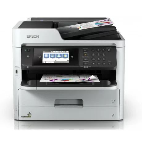 Multifunctional Inkjet Color Epson WF-C5790DWF, A4, Functii: Impr.|Scan.|Cop.|Fax, Viteza de Printare Monocrom: 34 ppm, Viteza de printare color: 34 ppm, Conectivitate:USB|Retea|WiFi, Duplex:Da, ADF:ADF(incl.TV 21RON) &quot;C11CG02401&quot;