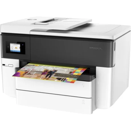 Multifunctional Inkjet Color HP OfficeJet 7740 AIO, A3+, Functii: Impr.|Scan.|Cop.|Fax, Viteza de Printare Monocrom: 22ppm, Viteza de printare color: 18ppm, Conectivitate:USB|Ret|WiFi, Duplex:Da, ADF:ADF(incl.TV 34.8RON) &quot;G5J38A&quot;