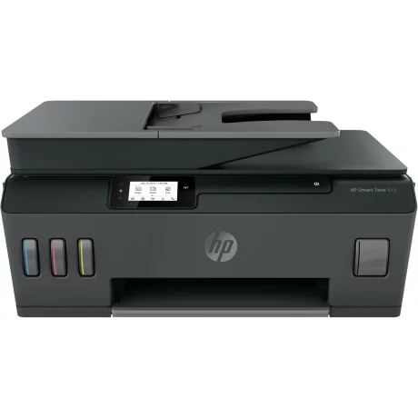 Multifunctional Inkjet Color HP Tank 615, A4, Functii: Impr.|Scan.|Cop.|Fax, Viteza de Printare Monocrom: 11ppm, Viteza de printare color: 5ppm, Conectivitate:USB|WiFi, Duplex:Nu, ADF:ADF(incl.TV 21RON) &quot;Y0F71A&quot;