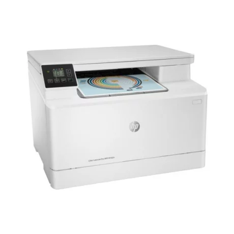 Multifunctional Laser Color HP M182n, A4, Functii: Impr.|Scan.|Cop.|Fax, Viteza de Printare Monocrom: 16ppm, Viteza de printare color: 16ppm, Conectivitate:USB|Retea, Duplex:Nu, ADF:Nu(incl.TV 21RON) &quot;7KW54A&quot;