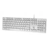 TASTATURA GEMBIRD, &quot;CHOCOLATE&quot;, cu fir, 104 taste format standard, USB, alb, &quot;KB-MCH-03-W&quot; (include TV 0.75 lei)