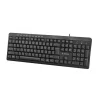 TASTATURA GEMBIRD, cu fir, 113 taste format standard, USB, negru, &quot;KB-UM-106&quot; (include TV 0.75 lei)