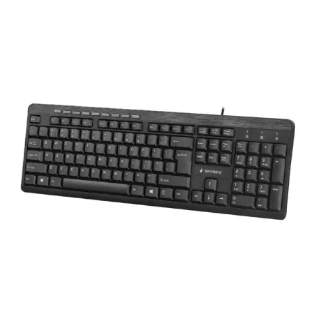 TASTATURA GEMBIRD, cu fir, 113 taste format standard, USB, negru, &quot;KB-UM-106&quot; (include TV 0.75 lei)