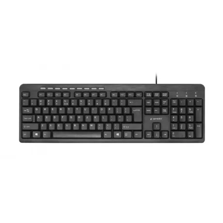 TASTATURA GEMBIRD, cu fir, 113 taste format standard, USB, negru, &quot;KB-UM-106&quot; (include TV 0.75 lei)