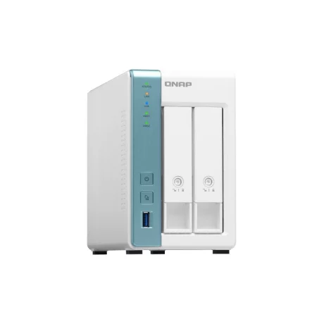 NAS QNAP, tower, HDD x 2, capacitate maxima 64 TB, memorie RAM 2 GB, RJ-45 (Gigabit), porturi USB 3.0 x 3, &quot;TS-231P3-2G&quot;