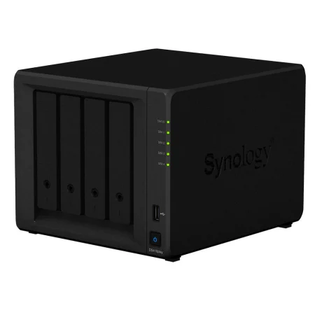 NAS SYNOLOGY, desktop, HDD x 4, capacitate maxima 64 TB, memorie RAM 2 GB, RJ-45 (Gigabit) x 2, porturi USB 3.0 x 2, &quot;DS418play&quot;