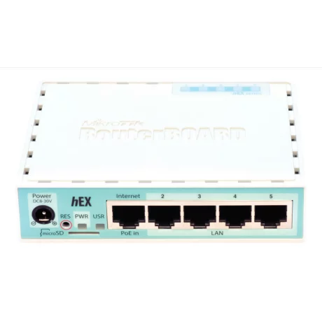 ROUTER MIKROTIK, porturi Gigabit x 4, CPU dual core 880 MHz, 256 MB RAM, USB, microSD, &quot;RB750GR3&quot; (include TV 1.5 lei)