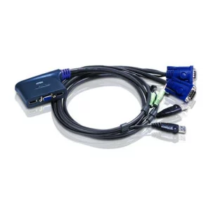 NET SWITCH KVM USB 2PORT W/CAB/CS62US-A7 ATEN