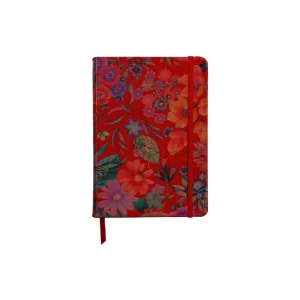 Notebook coperta moale piele,  A5, 144 pagini, Clairefontaine Celeste Rosu