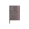 Notebook coperta moale piele,  A5, 144 pagini, Clairefontaine Celeste Roz
