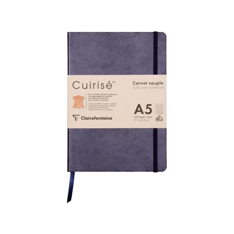 Notebook cu copertă moale din piele Cuirise, A5, Clairefontaine