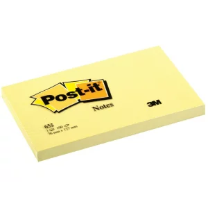 Notes adeziv Post-it® Canary Yellow™ 76 x 127 mm