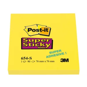 Notes adeziv Post-it® Super Sticky™ 76 x 76 mm