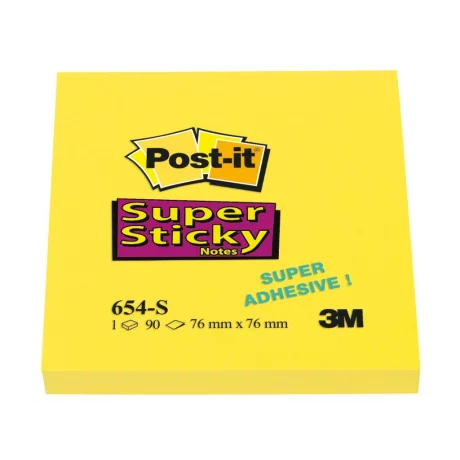 Notes adeziv Post-it® Super Sticky™ 76 x 76 mm
