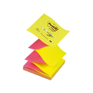 Notes adeziv Post-it® „Z” Neon bicolor