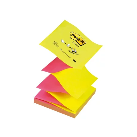 Notes adeziv Post-it® „Z” Neon bicolor