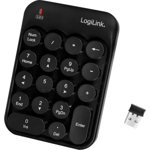 TASTATURA numerica  Logilink, wireless, 18 taste, negru, &quot;ID0173&quot; (include TV 0.75 lei)