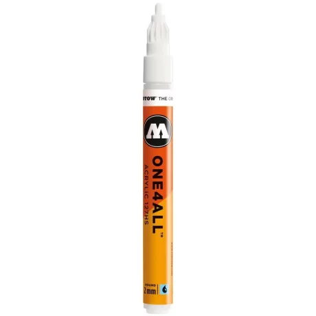 Marker acrilic Molotow ONE4ALL 127HS 2 mm signal white