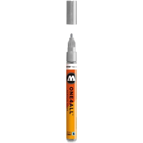 Marker acrilic Molotow ONE4ALL 127HS 2 mm metallic silver 227