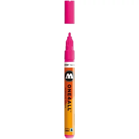 Marker acrilic Molotow ONE4ALL 127HS 2 mm neon pink fluorescent 217