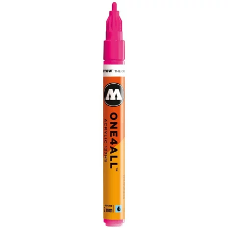 Marker acrilic Molotow ONE4ALL 127HS 2 mm neon pink fluorescent 217