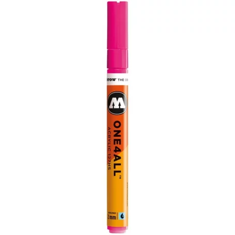 Marker acrilic Molotow ONE4ALL 127HS 2 mm neon pink fluorescent 217