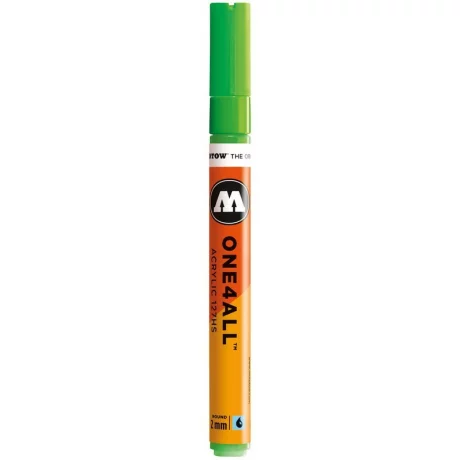 Marker acrilic Molotow ONE4ALL 127HS 2 mm neon green fluorescent 219