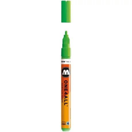 Marker acrilic Molotow ONE4ALL 127HS 2 mm neon green fluorescent 219