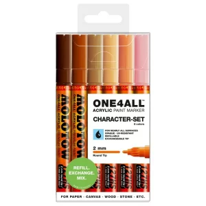 Set Markere Molotow ONE4ALL 127HS Character 6 / set, 2 mm