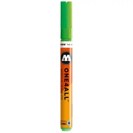 Marker acrilic Molotow ONE4ALL 127HS-CO 1,5 mm neon green fluorescent 219