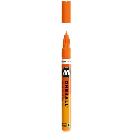 Marker acrilic Molotow ONE4ALL 127HS-CO 1,5 mm neon orange fluorescent 218