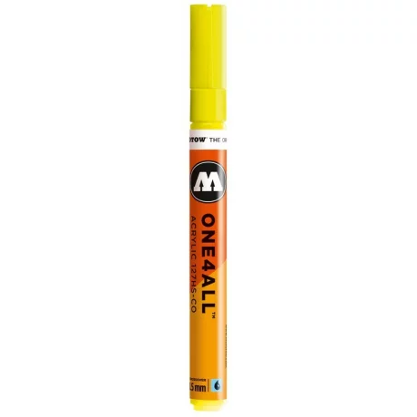 Marker acrilic Molotow ONE4ALL 127HS-CO 1,5 mm neon yellow fluorescent 220