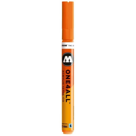 Marker acrilic Molotow ONE4ALL 127HS-CO 1,5 mm neon orange fluorescent 218