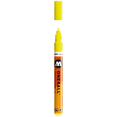 Marker acrilic Molotow ONE4ALL 127HS-CO 1,5 mm neon yellow fluorescent 220