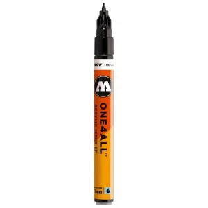 Marker acrilic Molotow ONE4ALL 127HS-EF 1 mm	signal black